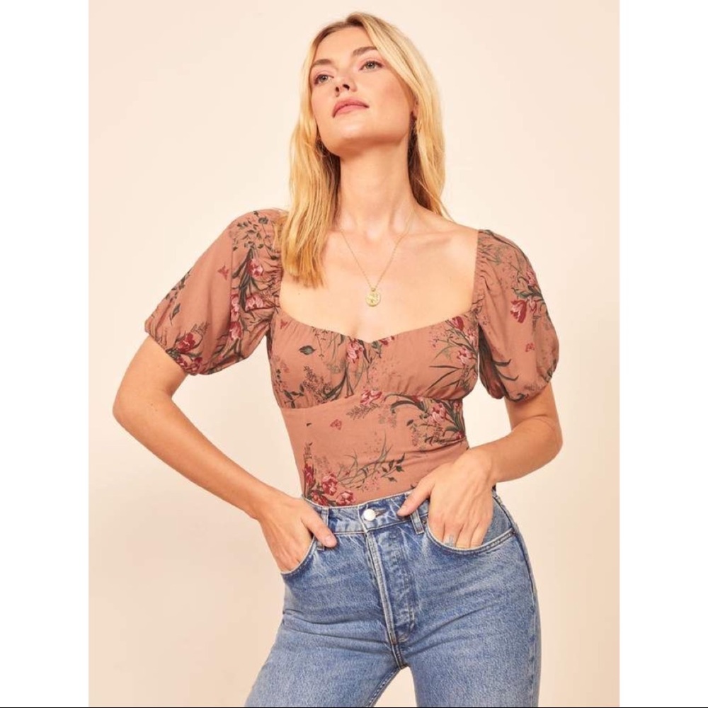 Brand New Reformation Berry Top